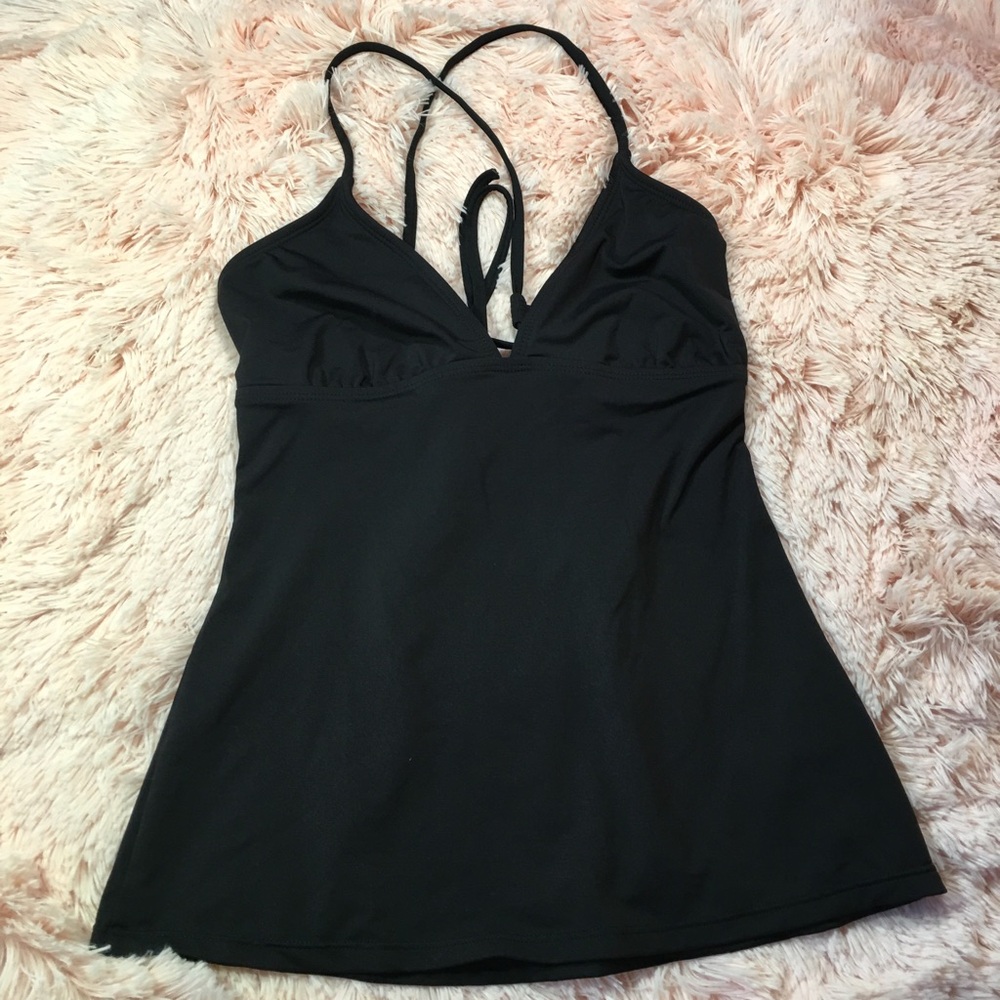 Athleta Black Tankini Top